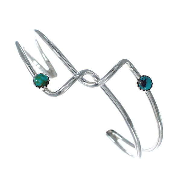 Native American Sterling Silver Turquoise Cuff Bracelet X10531